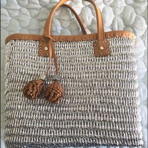 Tory Burch Straw Tote